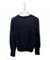 MAATEE&SONS (マーティーアンドサンズ) 強撚Linen ひょっとこ C/N Sweater ブラック サイズ:2：20000円
