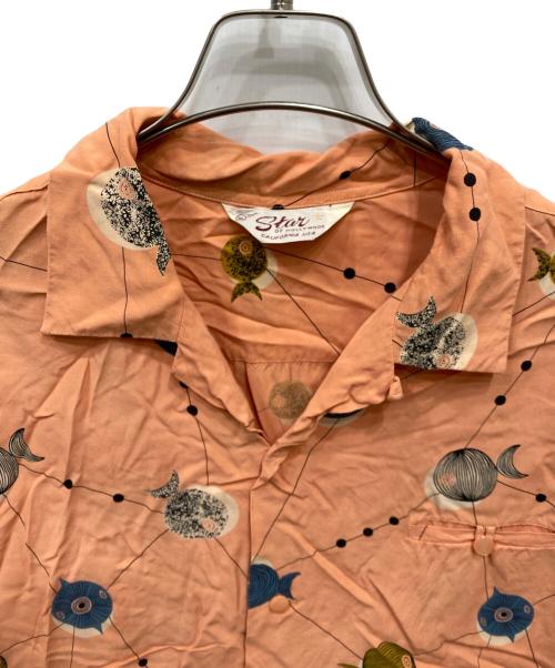 Star OF HOLLYWOOD（スターオブハリウッド）STAR OF HOLLYWOOD (スターオブハリウッド) アロハシャツ ピンク サイズ:XLの古着・服飾アイテム
