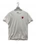 PLAY COMME des GARCONS（プレイコムデギャルソン）の古着「ハート刺繍ワッペンTシャツ」｜ホワイト
