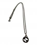 GUCCIグッチ）の古着「インターロッキングペンダントネックレス」｜ライトグレー