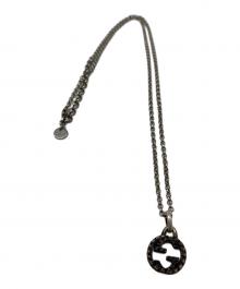 GUCCI（グッチ）の古着「インターロッキングペンダントネックレス」｜ライトグレー