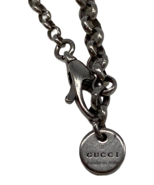 GUCCI（グッチ）GUCCI (グッチ) インターロッキングペンダントネックレス ライトグレーの古着・服飾アイテム