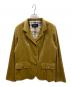 BURBERRY LONDON（バーバリーロンドン）の古着「3Bベロアジャケット」｜ベージュ