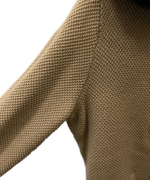 BURBERRY LONDON（バーバリーロンドン）BURBERRY LONDON (バーバリーロンドン) フォックスファー襟付ニットジャケット ベージュ×ブラック サイズ:5の古着・服飾アイテム