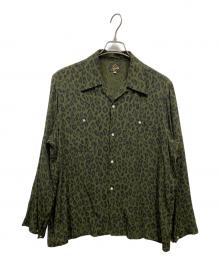 Needles（ニードルズ）の古着「レオパードシャツ」｜グリーン