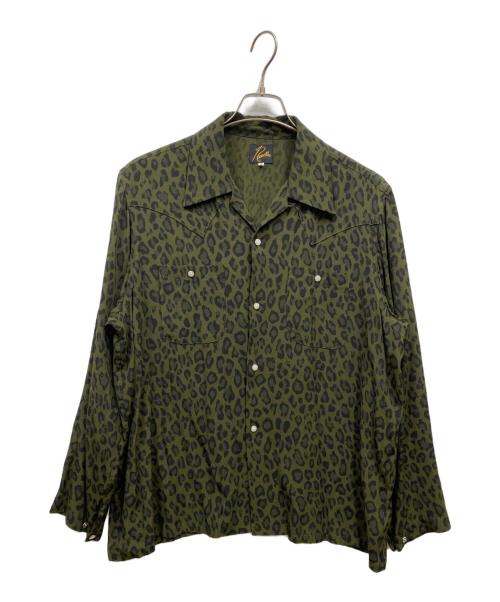Needles（ニードルズ）Needles (ニードルズ) レオパードシャツ グリーン サイズ:Sの古着・服飾アイテム