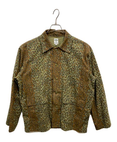 South2 West8（サウスツー ウエストエイト）south2 west8 (サウスツー ウエストエイト) 総柄シャツジャケット グリーン サイズ:Sの古着・服飾アイテム