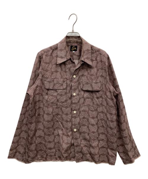 Needles（ニードルズ）Needles (ニードルズ) 総柄オープンカラーシャツ ベージュ サイズ:Sの古着・服飾アイテム