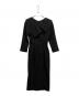 JENNE（ジェンヌ）の古着「襟付タイトワンピース」｜ブラック