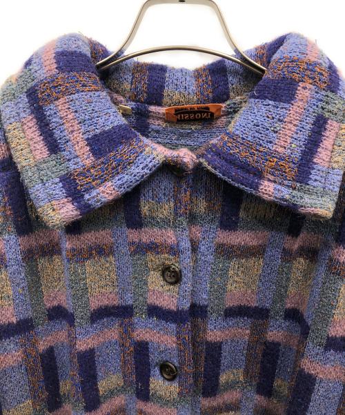 missoni（ミッソーニ）MISSONI (ミッソーニ) ウールジャケット ブルー サイズ:Sの古着・服飾アイテム