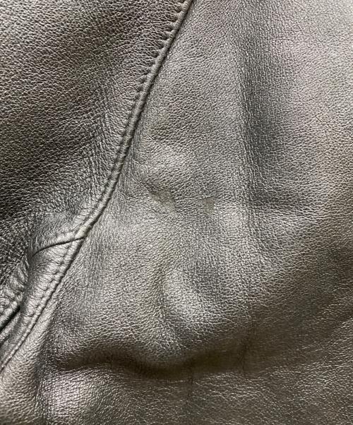 GIGA SPORT（ギガ スポーツ）GIGA SPORT (ギガ スポーツ) 70's フランス軍 モーターサイクルレザーコート ブラック サイズ:100Cの古着・服飾アイテム