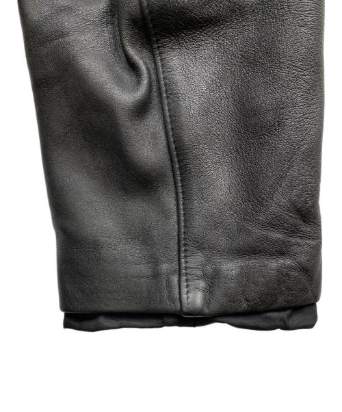 GIGA SPORT（ギガ スポーツ）GIGA SPORT (ギガ スポーツ) 70's フランス軍 モーターサイクルレザーコート ブラック サイズ:100Cの古着・服飾アイテム