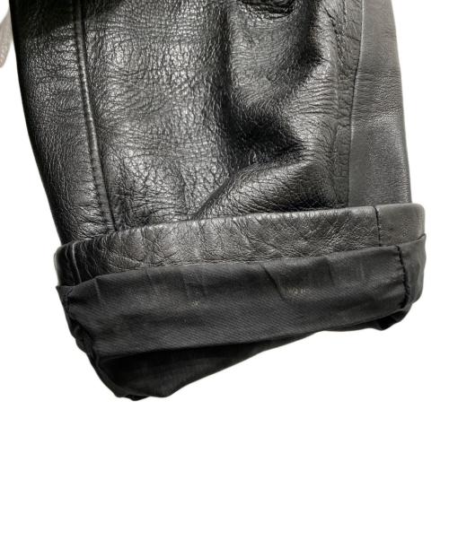 GIGA SPORT（ギガ スポーツ）GIGA SPORT (ギガ スポーツ) 70's フランス軍 モーターサイクルレザーコート ブラック サイズ:100Cの古着・服飾アイテム