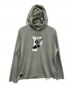 POLO RALPH LAURENポロ・ラルフローレン）の古着「フード付きカットソー」｜グレー