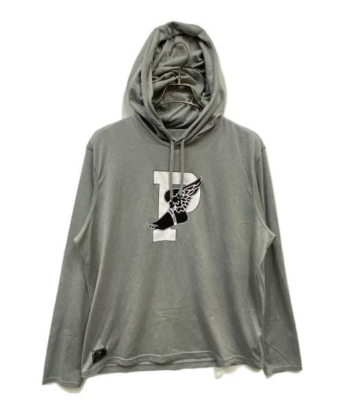 POLO RALPH LAUREN（ポロ・ラルフローレン）POLO RALPH LAUREN (ポロ・ラルフローレン) フード付きカットソー グレー サイズ:LGの古着・服飾アイテム