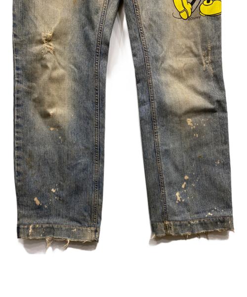 DOLCE & GABBANA（ドルチェ＆ガッバーナ）DOLCE & GABBANA (ドルチェ＆ガッバーナ) ミッキープリントデニムパンツ インディゴ サイズ:48の古着・服飾アイテム