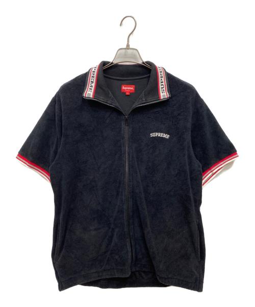 SUPREME（シュプリーム）Supreme (シュプリーム) Terry S/S Zip Up ブラック サイズ:Lの古着・服飾アイテム