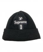 SUPREME×New Eraシュプリーム×ニューエラ）の古着「Cross Box Logo Beanie」｜ブラック