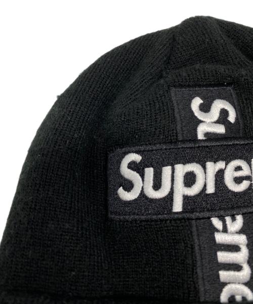 SUPREME（シュプリーム）SUPREME (シュプリーム) New Era (ニューエラ) Cross Box Logo Beanie ブラックの古着・服飾アイテム