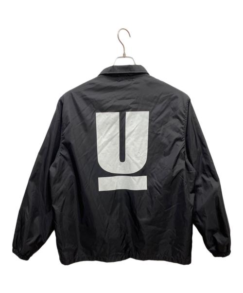 UNDERCOVER（アンダーカバー）UNDERCOVER (アンダーカバー) プリントコーチジャケット ブラック サイズ:Lの古着・服飾アイテム