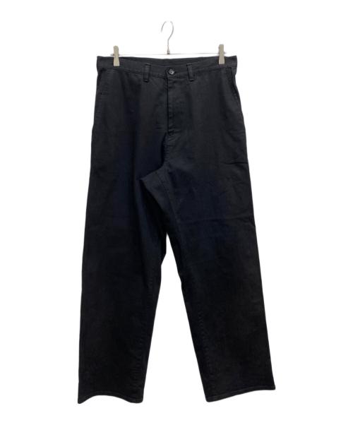 yohji yamamoto+noir（ヨウジヤマモトプリュスノアール）yohji yamamoto+noir (ヨウジヤマモトプリュスノアール) ワイドパンツ ブラック サイズ:2の古着・服飾アイテム