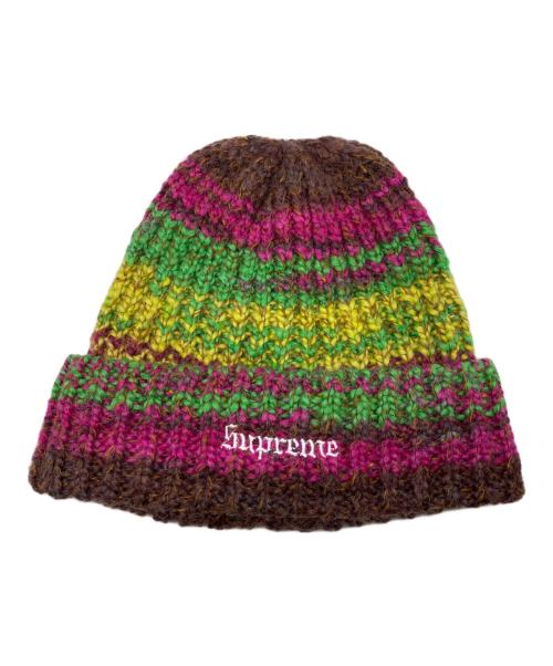 SUPREME（シュプリーム）SUPREME (シュプリーム) space dye stripe beanie マルチカラーの古着・服飾アイテム