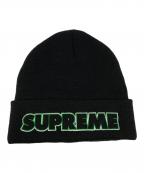 SUPREMEシュプリーム）の古着「19AW Outline Beanie」｜ブラック×グリーン