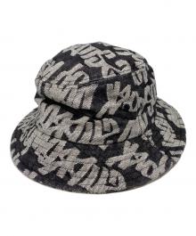 SUPREME（シュプリーム）の古着「22SS Fat Tip Jacquard Denim Crusher」｜ブラック