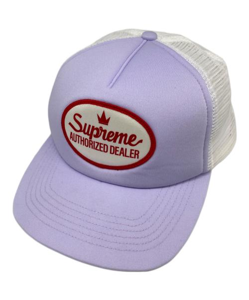 SUPREME（シュプリーム）Supreme (シュプリーム) Authorized Mesh Back 5-Panel キャップ パープル×ホワイトの古着・服飾アイテム