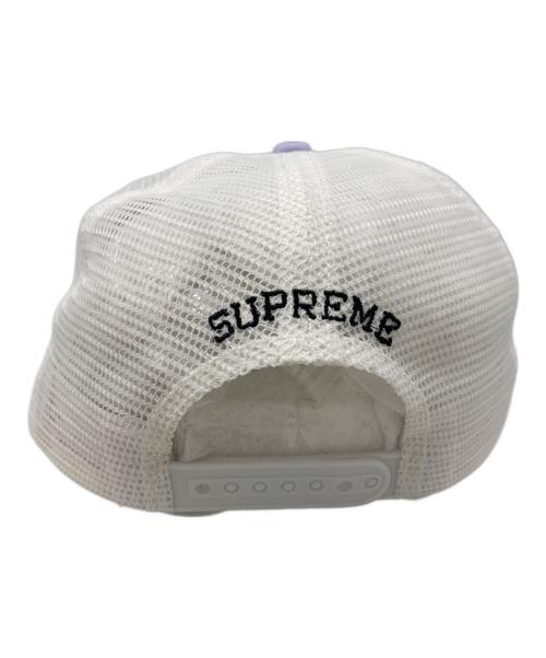 SUPREME（シュプリーム）Supreme (シュプリーム) Authorized Mesh Back 5-Panel キャップ パープル×ホワイトの古着・服飾アイテム