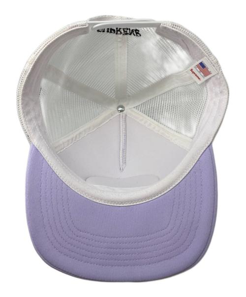 SUPREME（シュプリーム）Supreme (シュプリーム) Authorized Mesh Back 5-Panel キャップ パープル×ホワイトの古着・服飾アイテム