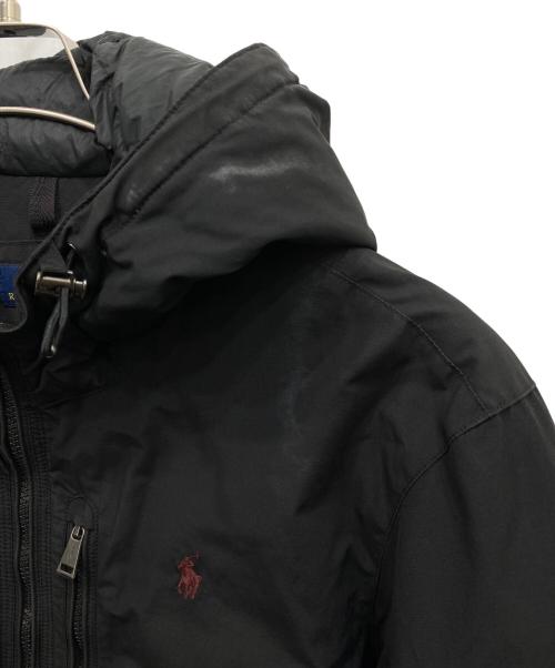 POLO RALPH LAUREN（ポロ・ラルフローレン）POLO RALPH LAUREN (ポロ・ラルフローレン) フーデッドダウンジャケット ブラック サイズ:Lの古着・服飾アイテム