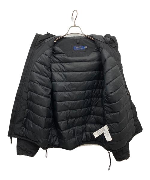POLO RALPH LAUREN（ポロ・ラルフローレン）POLO RALPH LAUREN (ポロ・ラルフローレン) フーデッドダウンジャケット ブラック サイズ:Lの古着・服飾アイテム