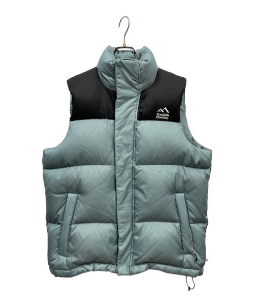 flanklim climbing（フランクリンクライミング）flanklim climbing (フランクリンクライミング) ダウンベスト ブルー サイズ:6の古着・服飾アイテム