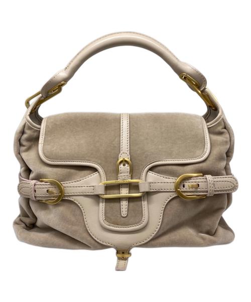 JIMMY CHOO（ジミーチュウ）JIMMY CHOO (ジミーチュウ) スエードハンドバッグの古着・服飾アイテム