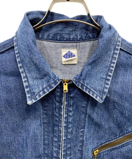 POST O'ALLS（ポストオーバーオールズ）POST O'ALLS (ポストオーバーオールズ) デニムジャケット インディゴ サイズ:不明の古着・服飾アイテム
