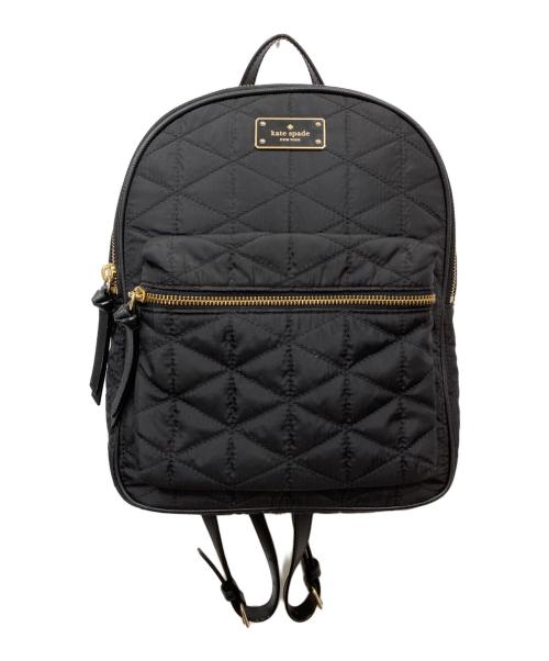 Kate Spade（ケイトスペード）Kate Spade (ケイトスペード) キルティングリュック ブラックの古着・服飾アイテム