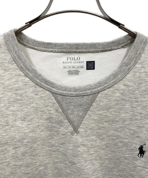 POLO RALPH LAUREN（ポロ・ラルフローレン）POLO RALPH LAUREN (ポロ・ラルフローレン) クルーネックスウェット グレー サイズ:XXLの古着・服飾アイテム