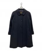 Burberry'sバーバリー）の古着「ウールステンカラーコート」｜ブラック