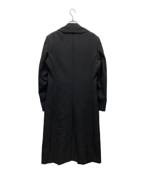 COMME des GARCONS HOMME PLUS（コムデギャルソンオムプリュス）COMME des GARCONS HOMME PLUS (コムデギャルソンオムプリュス) ウールボタンレスコート ブラック サイズ:Sの古着・服飾アイテム