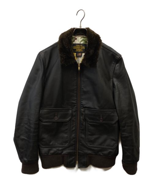 SUPREME（シュプリーム）SUPREME (シュプリーム) Schott (ショット) 12SS A-2 フライトレザージャケット ブラウン サイズ:Ｌの古着・服飾アイテム