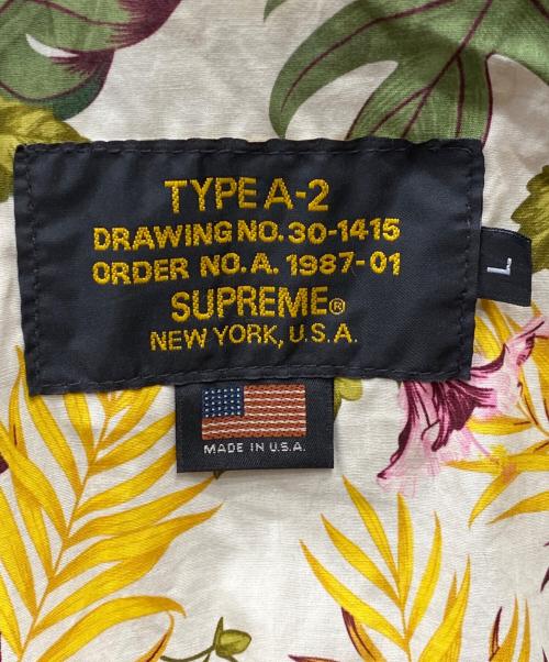 SUPREME（シュプリーム）SUPREME (シュプリーム) Schott (ショット) 12SS A-2 フライトレザージャケット ブラウン サイズ:Ｌの古着・服飾アイテム