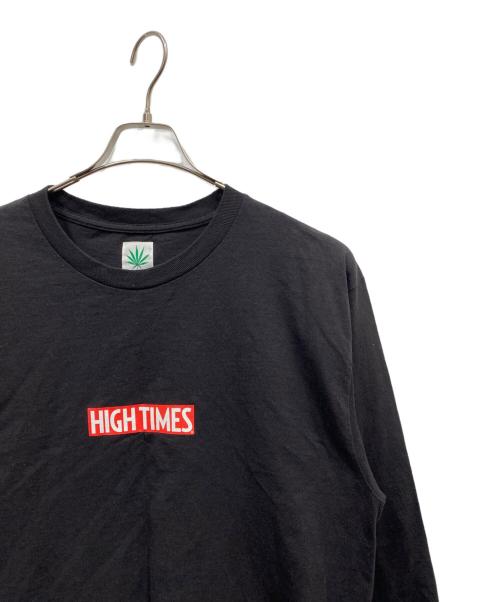 WACKO MARIA（ワコマリア）WACKO MARIA (ワコマリア) HIGHTIMES (ハイ・タイムズ) CREW NECK LONG SLEEVE T ブラック サイズ:Lの古着・服飾アイテム