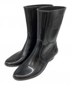 Salvatore Ferragamoサルヴァトーレ フェラガモ）の古着「エナメルブーツ」｜ブラック