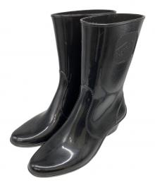 Salvatore Ferragamo（サルヴァトーレ フェラガモ）の古着「エナメルブーツ」｜ブラック