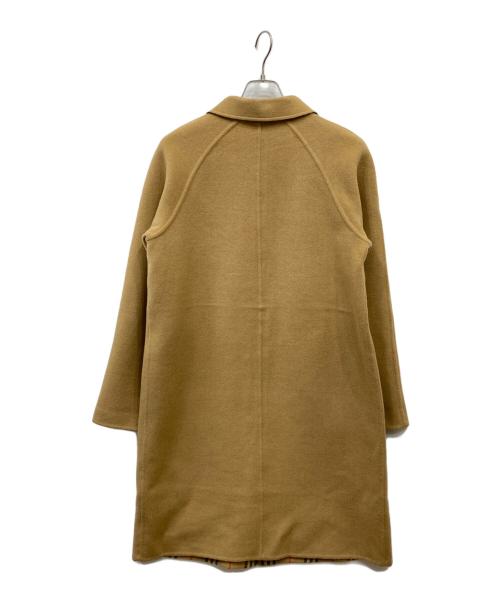 BURBERRY LONDON（バーバリーロンドン）BURBERRY LONDON (バーバリーロンドン) ウールカシミヤ裏ノバチェックコート ベージュ サイズ:40の古着・服飾アイテム