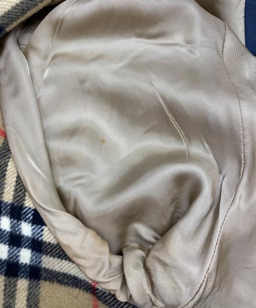 BURBERRY LONDON（バーバリーロンドン）BURBERRY LONDON (バーバリーロンドン) ウールカシミヤ裏ノバチェックコート ベージュ サイズ:40の古着・服飾アイテム