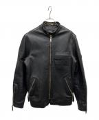 SCHOTT BROS.ショット）の古着「シングルライダースレザージャケット」｜ブラック