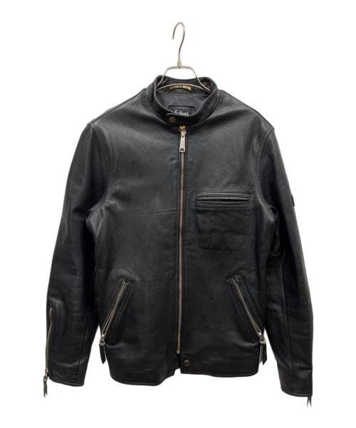 SCHOTT BROS.（ショット）SCHOTT BROS. (ショット) シングルライダースレザージャケット ブラック サイズ:Mの古着・服飾アイテム