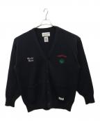 WACKO MARIA×HIGH TIMESワコマリア×ハイ タイムズ）の古着「24SS ウールニットカーディガン」｜ブラック